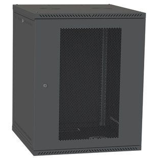 IPCOM 15U 600x600 Шафа телекомунікаційна двері перф(чорна) FRT-62952 фото