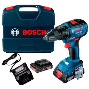 Bosch Professional GSR 18V-50 (06019H5000) Акумуляторний дриль-шурупокрут + 2 акб 18 В / 2 А&bull;г + ЗП GAL 18V-20 + L-Case FRT-44168 фото