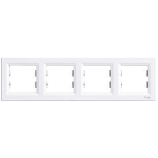 Schneider Electric ASFORA EPH5800421 Рамка 4-місна горизонтальна біла FRT-49153 фото