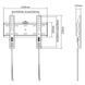 Gembird WM-42F-01 23-42" 30 кг Кронштейн для телевізора FRT-60093 фото 2