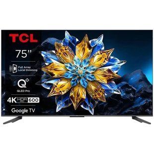 TCL 75C69BPRO Pro 4K Smart Google TV Titan ONKYO Телевізор FRT-55987 фото