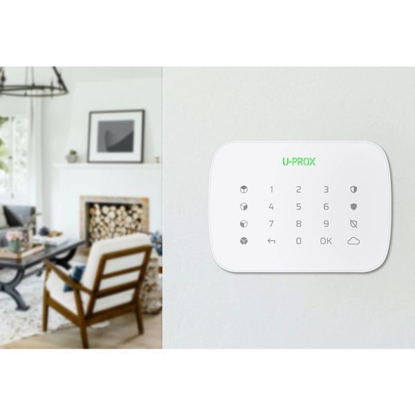 U-Prox Keypad G4 White Бездротова сенсорна клавіатура для чотирьох груп FRT-71504 фото