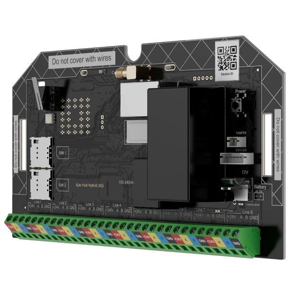 Охоронна централь Ajax Superior Hub Hybrid (4G) (without casing) Fibra FRT-00191 фото