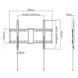 Gembird WM-80F-01 37-80" 70 кг Кронштейн для телевізора FRT-38969 фото 2