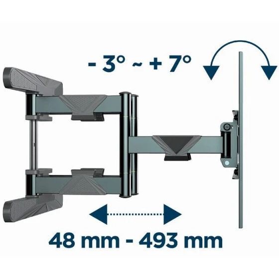 Gembird WM-80ST-01 40-80" 50 кг Кронштейн для телевізора FRT-15925 фото