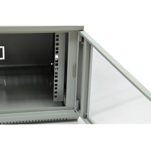 19" 6U Шафа, 600x350x373мм (Ш*Г*В), економ,акрилове скло, сіра FRT-60556 фото