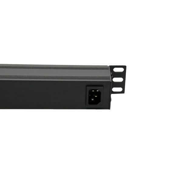 Kingda KD-GER(16)N1008WKPB19A-C14 Блок 19" на 8 роз. нім. станд., 10А, з індикат., без шнура, чорний, 1U, Kingda FRT-35515 фото