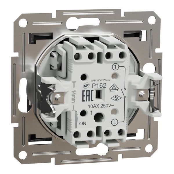 Schneider Electric EPH0100171 Asfora Вимикач 1-клавішний антрацит FRT-71749 фото