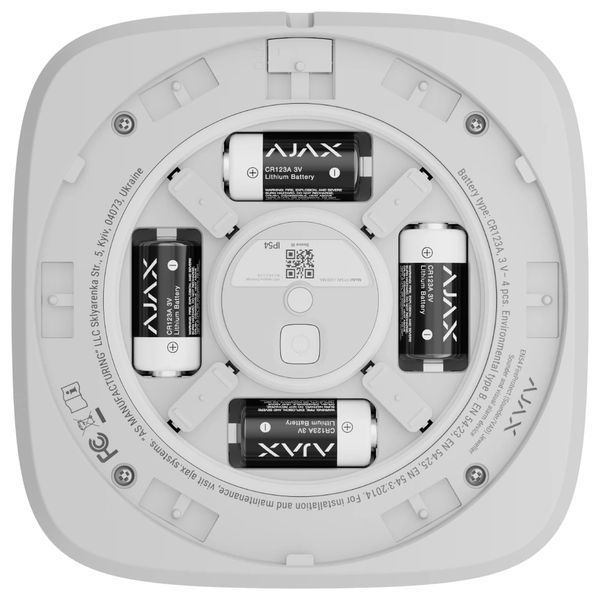 Ajax EN54 FireProtect (Sounder/VAD) black пожежний світлозвуковий "ВИХІД" Cповіщувач FRT-00028 фото