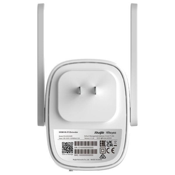 Ruijie Reyee RG-EW300R 300M Wi-Fi репітер FRT-65069 фото