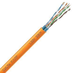 Cat. 5e F/UTP LSZH 4х2х24 AWG (7091004) бухта 305м. Кабель кручена пара ЗЗКМ (FTP мідь безгалоговий LSZH) FRT-68400 фото