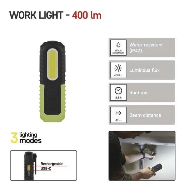 EMOS P4531 5W 400Lm Li-Ion Лiхтар LED FRT-90300 фото