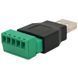 USB (5 контактів) з клемами під кабель Роз'єм FRT-49611 фото 2