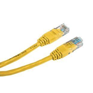 Патч-корд E-server UTP, 0.5 м, кат. 5e жовтий FRT-47976 фото