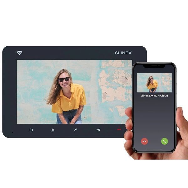 Slinex SM-07N Cloud 7" дюймов grafit Відеодомофон FRT-57303 фото