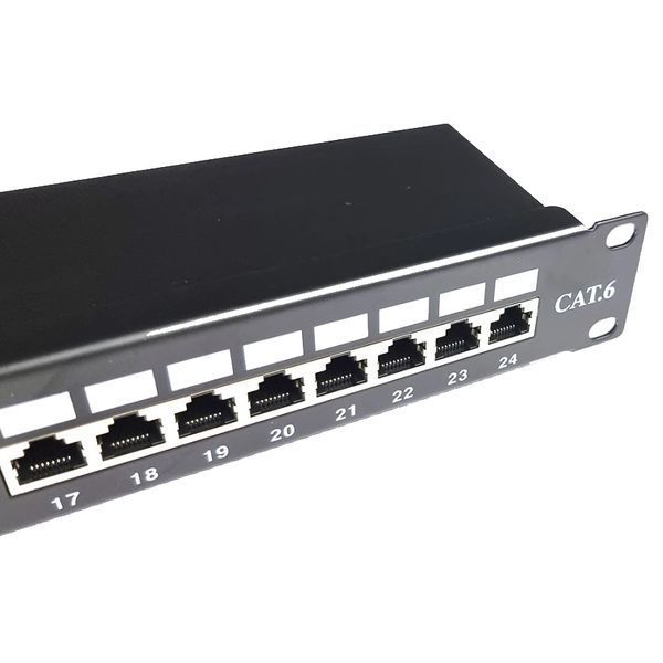24 порта 1U 19" модульная (без модулей) STP патч-панель EServer FRT-90215 фото