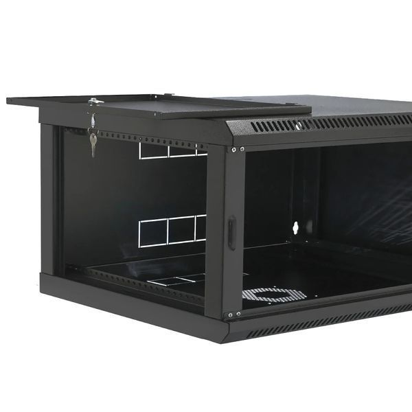 19" 4U 600x400x284мм акрилове скло, чорна Шафа FRT-74185 фото