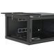 19" 4U 600x400x284мм акрилове скло, чорна Шафа FRT-74185 фото 2