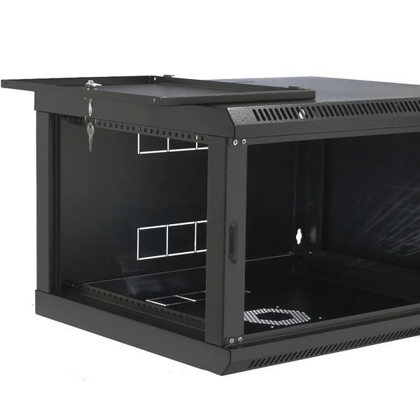 19" 6U, 600x500x373мм акрилове скло, чорна Шафа FRT-45902 фото