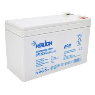 MERLION AGM GP1275F2 12В 7,5А&bull;г Акумуляторна батарея FRT-21960 фото