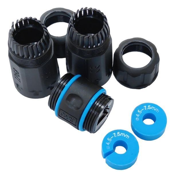 RJ45-RJ45 STP Водонепроникний з'єднувач IP68 кат. 6 FRT-78447 фото