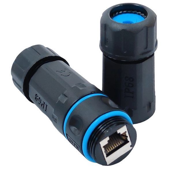 RJ45-RJ45 STP Водонепроникний з'єднувач IP68 кат. 6 FRT-78447 фото