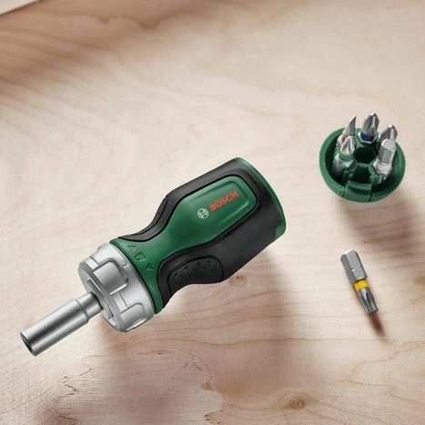 Bosch Stubby (1600A027PK) с трещоткой + 6 бит Викрутка FRT-39404 фото