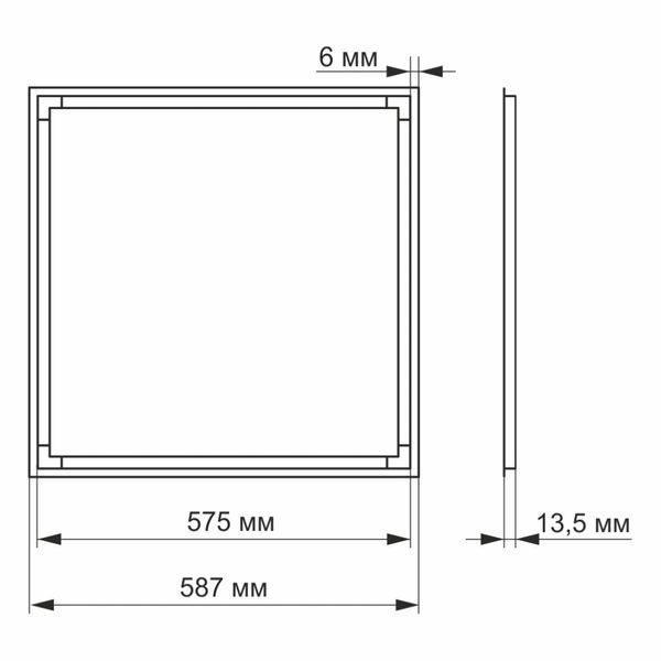 VIDEX ART 40Вт 4100K LED панель FRT-90758 фото