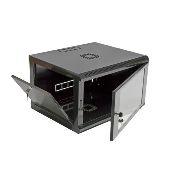 6U Шафа 19" , 600x500x373мм (Ш*Г*В), економ, акрилове скло, чорна FRT-95841 фото