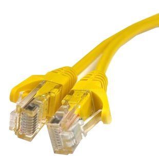 5е UTP RJ45 1м Патч-корд литий жовтий FRT-92084 фото