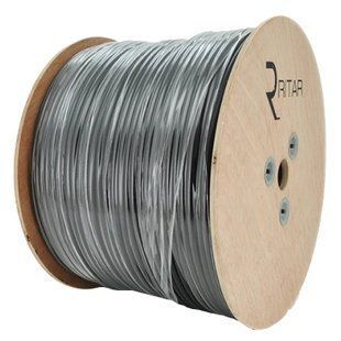 RITAR B305-RG59CU + 2x0.5mm CU, 0,81 мм.CU, 64x0.12m CCA Кабель коаксіальний з живленням 305 м FRT-47656 фото