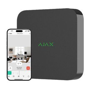 Ajax NVR (16ch) (8EU) black Відеореєстратор FRT-92321 фото