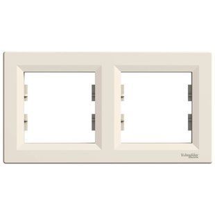 Schneider Electric Asfora EPH5800223 РАМКА ДВОМІСНА ГОРИЗОНТАЛЬНА FRT-19464 фото