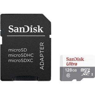 SANDISK Ultra microSDXC 128GB + SD Adapter Class 10 UHS-I Карта пам'яті FRT-37832 фото