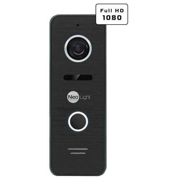 Neolight ALPHA Hybrid Black + PRIME FHD Black з кутком Комплект відеодомофону FRT-94875 фото