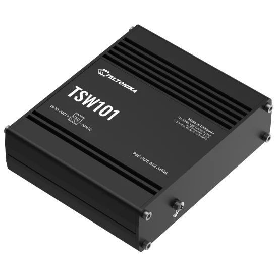 Teltonika TSW101 POE+ для використання в транспорті Комутатор 5 портів некерований FRT-96991 фото