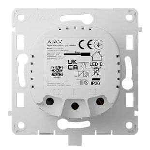 Ajax LightCore (Dimmer) [55] (8EU) ASP white Бездротовий розумний сенсорний димерний вимикач світла FRT-51439 фото