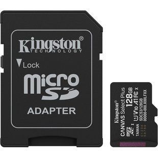 Kingston microSD 128GB C10 UHS-I A1 V10 R150MB/s + SD Карта пам'яті FRT-50510 фото