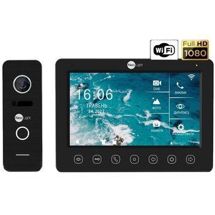 NeoLight NeoKIT HD WF B/Black (KAPPA+ HD WF + PRIME FHD) Комплект відеодомофона FRT-37324 фото