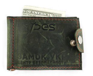 Гаманець PES з натуральної шкіри із затискачем FRT-76767 фото