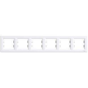 Schneider Electric ASFORA EPH5800621 Рамка 6-місна горизонтальна біла FRT-93147 фото