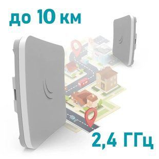 MikroTik SXTsq Lite2 (RBSXTsq2nD) 2.4 ГГц Бездротовий WiFi міст FRT-31503 фото