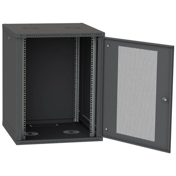 IPCOM СН-15U 600х450 перфорация RAL9005 Шафа серверна FRT-35454 фото