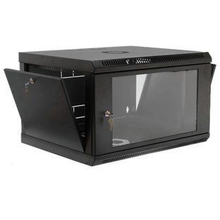 19" 6U, 600x400x373мм акрилове скло, чорна Шафа FRT-82181 фото