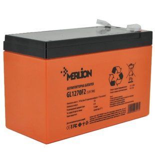 MERLION GL1270F2 7A&bull;г 12В Свинцево-кислотна акумуляторна батарея FRT-56681 фото