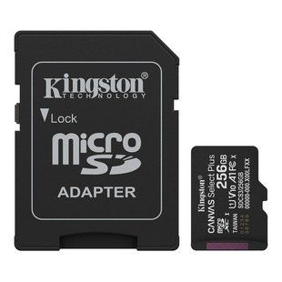 Kingston microSD 256GB C10 UHS-I A1 V10 R150MB/s + SD Карта пам'яті FRT-67312 фото