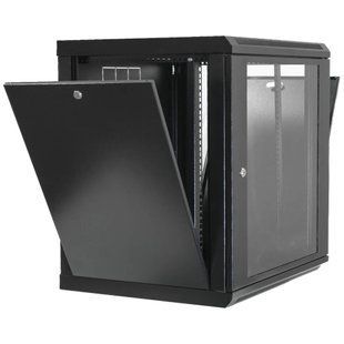 19"12U, 600х600х640мм акрилове скло, чорна Шафа FRT-56618 фото