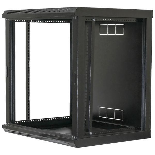 19"12U, 600х600х640мм акрилове скло, чорна Шафа FRT-56618 фото