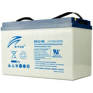 Ritar DG12-100 100А&bull;г 12В гелева Свинцево-кислотна акумуляторна батарея FRT-21047 фото