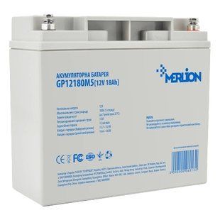 MERLION AGM GP12180M5 12В 18 А&bull;г Акумуляторна батарея FRT-97728 фото